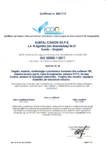 Certifikata ISO 20000-1