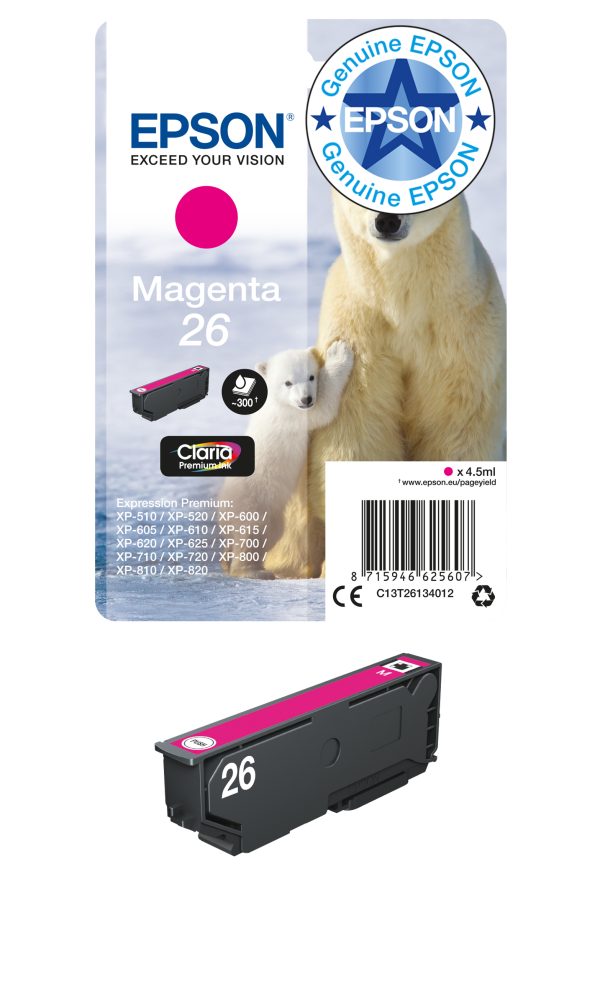 Boje Epson 26 M 4.5ml 300 faqe XP620/720 – foto 2