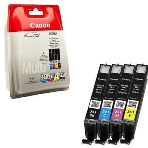 Boje Canon KIT PGI-550/CLI-551 BK/C/M/Y 6496B005