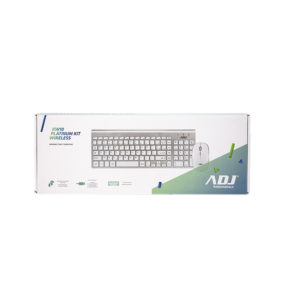 ADJ Kit Tastiera Multimediale+Mouse Wireless KW10 -Silver