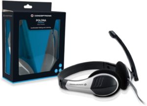 Kufje me Mikrofon Conceptronic BK/Gray