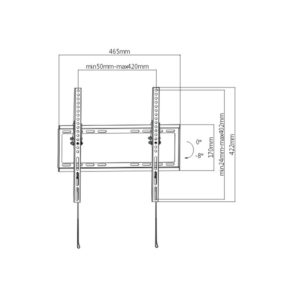 ADJ Mbajtese Muri TV/Monitor SLIM 32"-55"