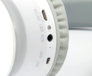Kufje CONCEPTRONIC +Mikrofone Wireless Bluetooth White PARRIS 01W