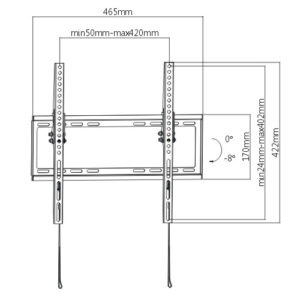 Mbajtese TV Ultra Slim 32-55"LED/LCD LKBR03