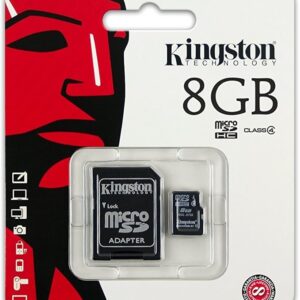 Karte Memorie 8GB MicroSD+adaptor Kingstone SDC4/8gb