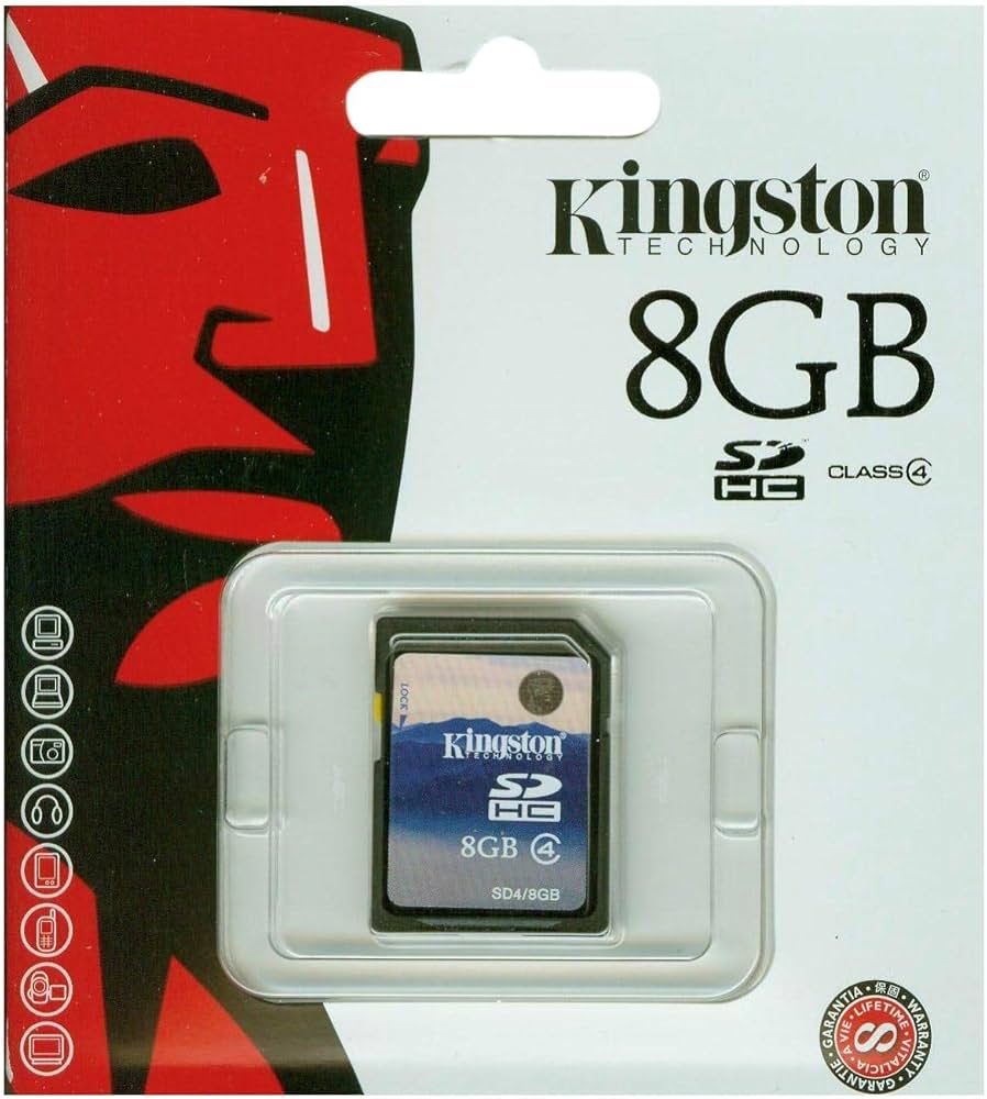 Karte Mem 8Gb SD-HC Cl 4 Kingstone SD4/8GB