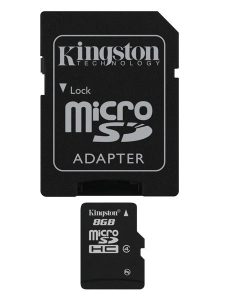 Karte Memorie 8GB MicroSD+adaptor Kingstone SDC4/8gb