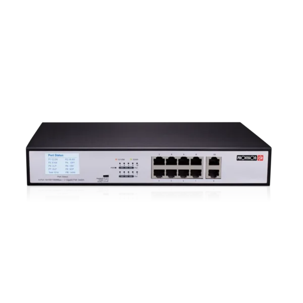 Switch Provision 8 port PoE Gigabit + 2-port Uplink Gigabit ,120W PoES-08120GC+2GI