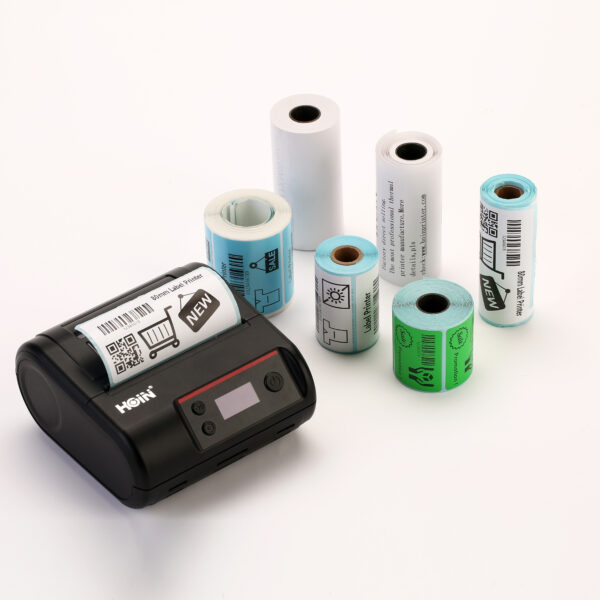 Printer termik Etiketash 80mm Hoin Hop-HQ300 Portable USB + BT bluetooth