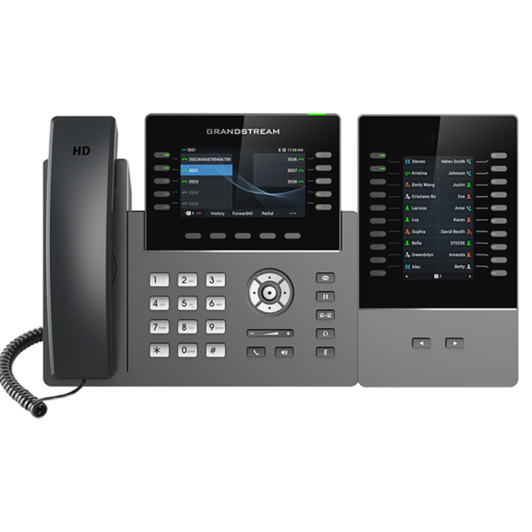 Telefon IP Grandstream GRP2615, 10 SIP account / 5 linja, 40 tasta (MPK)