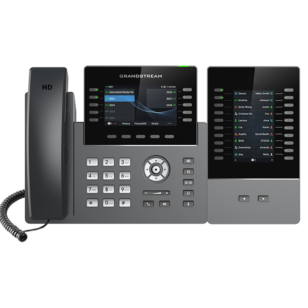 Telefon IP Grandstream GRP2615, 10 SIP account / 5 linja, 40 tasta (MPK)