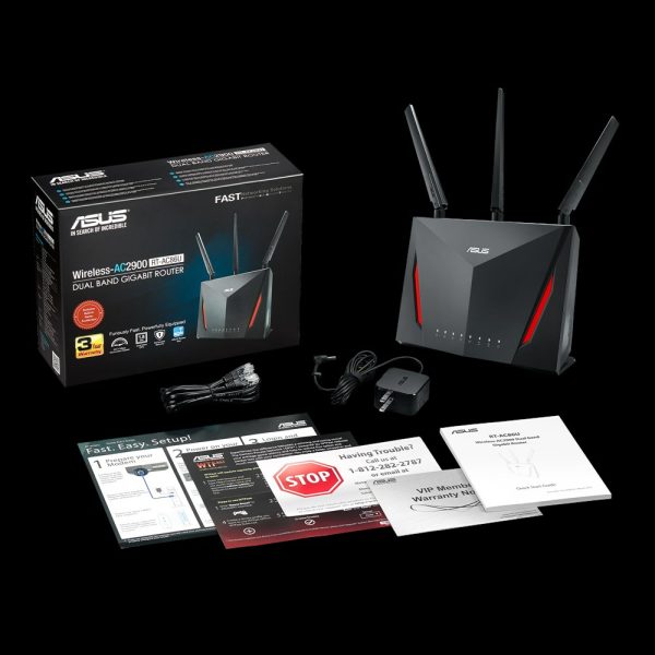 Router Wireless 1600Mb/s Gigabit Dual-band AC2900 Asus RT-AC86U – photo 5