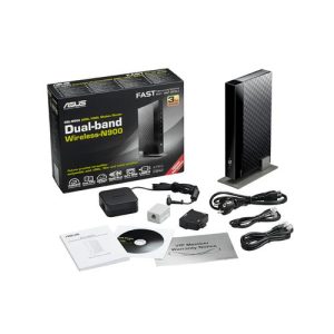 Router Wireless 900Mb/s 5RJ45/1RJ11/2USB Gigabit N900 Dual Band ASUS DSL-N66U