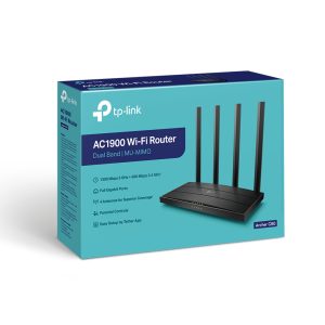 Router wireless 600+1300 Mbs (Wi-fi 5) 5 porta Dual Band TP-Link Archer C80