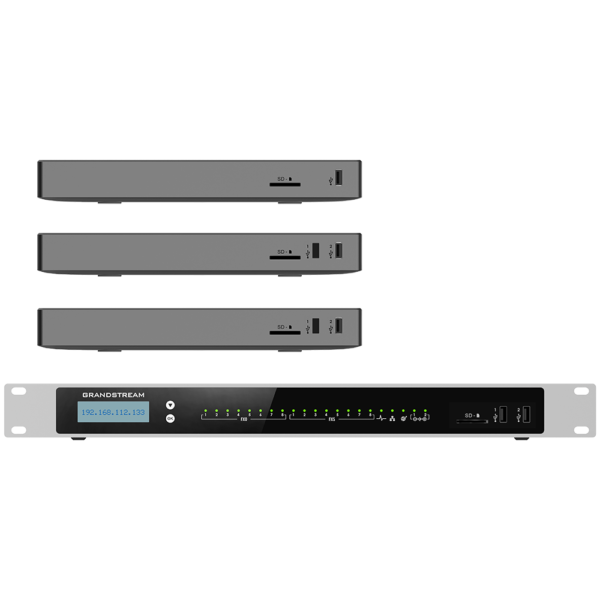 Central telefonik IP Grandstream UCM6304A (PBX), deri ne 1000 user / 150 thirrje simultane