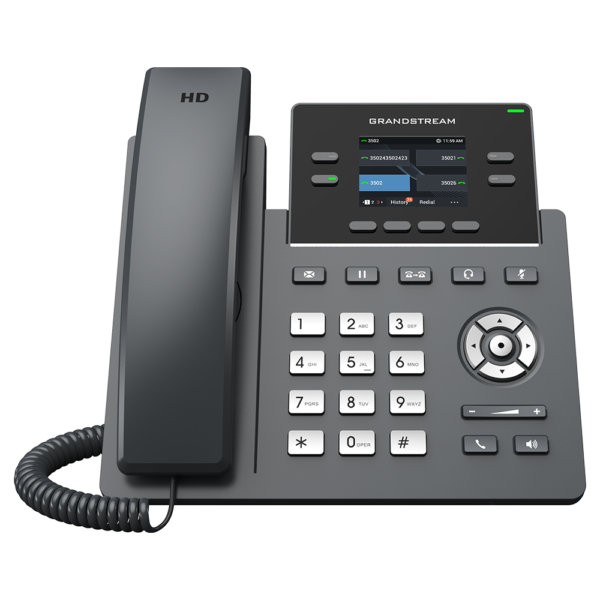 Telefon IP Grandstream GRP2612W, Wi-Fi, 4 SIP account / 4 linja, 16 tasta (MPK)