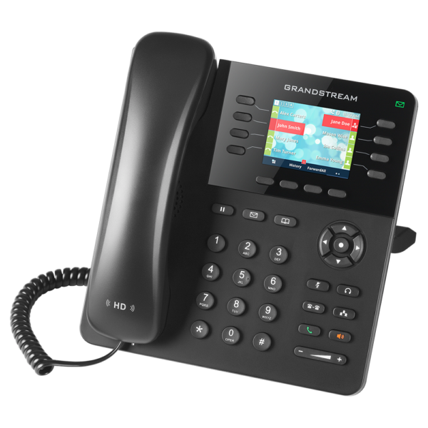Telefon IP Grandstream GXP2135, 4 SIP account / 8 linja, Gigabit, PoE, ekran LCD 2.8" – foto 2