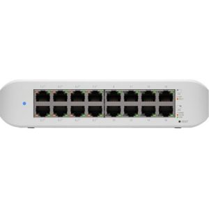 Switch UBIQUITI USW-Lite-16-POE, 16 Porta Gigabit (8 PoE), Desktop