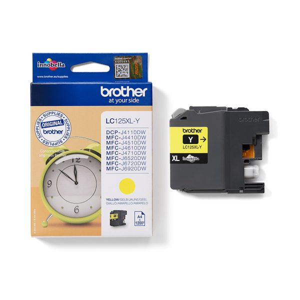 Bojë Brother LC-125XLY e verdhë (Yellow) për DCP-J4110DW/MFC-J6920DW – foto 4