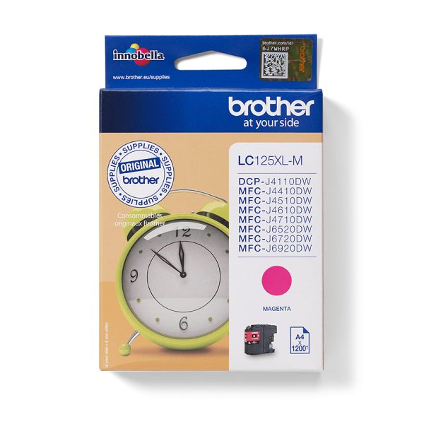 Bojë Brother LC125XLM Magenta (Extra High Yield)