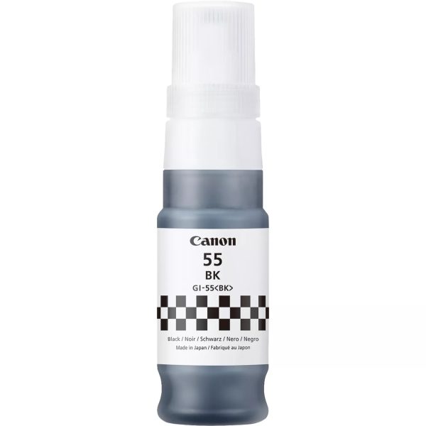 Bojë Canon GI-55 PGBK 70 ml, e zezë, për MAXIFY GX1050/GX2050 (6292C001)