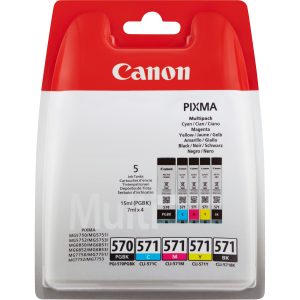 Bojë Canon PGI-570Bk / CLI-571 BK/C/M/Y Multipack (5 copë)