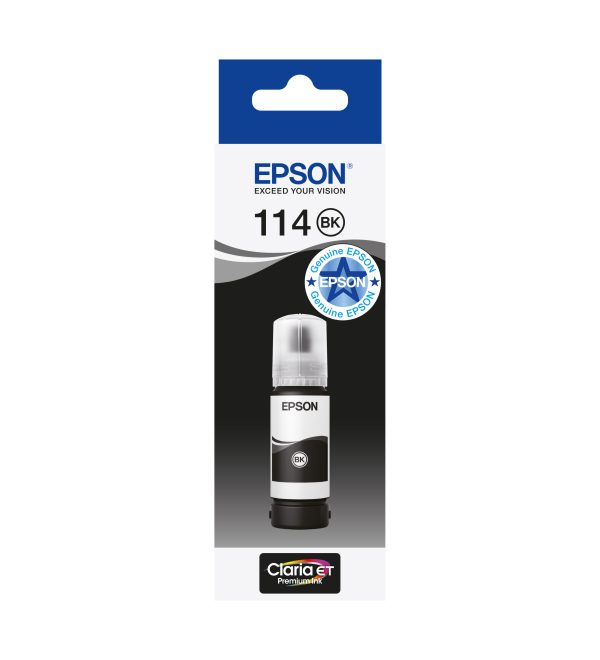 Bojë Epson 114 EcoTank Pigment Black, 70 ml (C13T07A140)