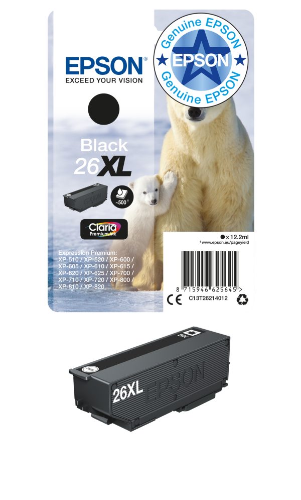 Boje Epson 26XL Black C13T26214012 (500 faqe)