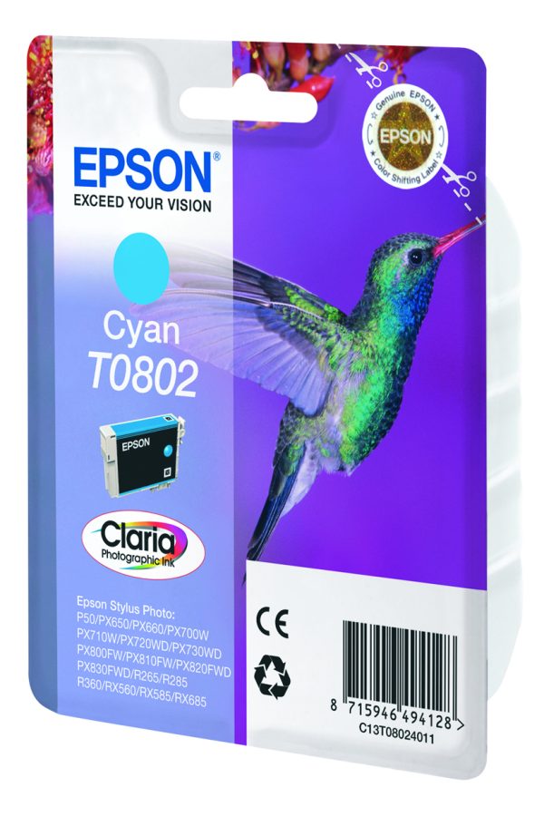Bojë Epson T0802 Cyan