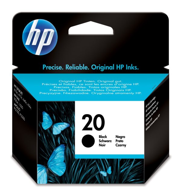 Bojë HP 20 Black (C6614DE), 28 ml