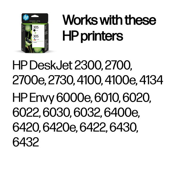 Bojë HP 305 Kit Black + Tri-color (3YM60AE + 3YM61AE) – foto 2