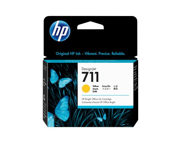 Boje HP 711 Yellow 29ml (CZ132A) për DesignJet T120/T520