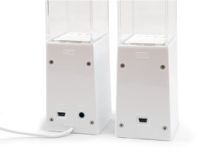 Boxe Muzikore Conceptronic Dancing Water Speaker, LED, USB, Bardhë