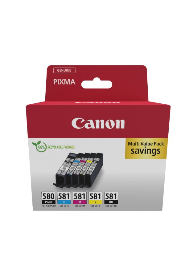 Canon Kit Bojëra PGI-580PGBK/CLI-581BK/C/M/Y (2078C005)