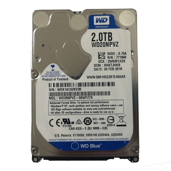 Hard Disk WD Blue 2.5" 2TB SATA III WD20NPVZ