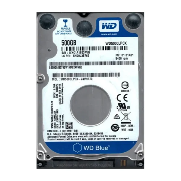 Hard Disk WD WD5000LPCX 2.5" 500GB SATA III