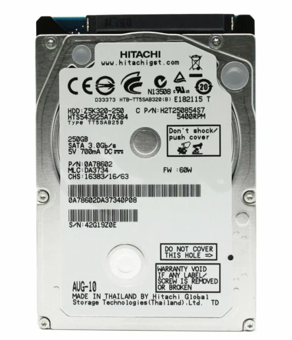 Hard Disk 2.5" 250GB SATA III Hitachi H2T250854S7