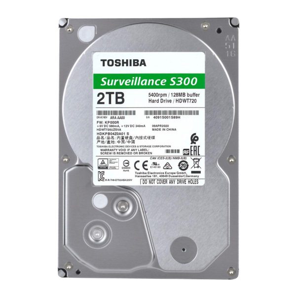 Hard Disk Toshiba S300 2TB 3.5" SATA III Surveillance HDWT720UZSVA