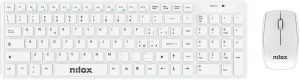 Kit Wireless Tastierë + Mouse Nilox NXKMWW00005, e bardhë