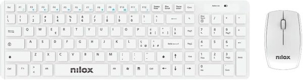 Kit Wireless Tastierë + Mouse Nilox NXKMWW00005, e bardhë