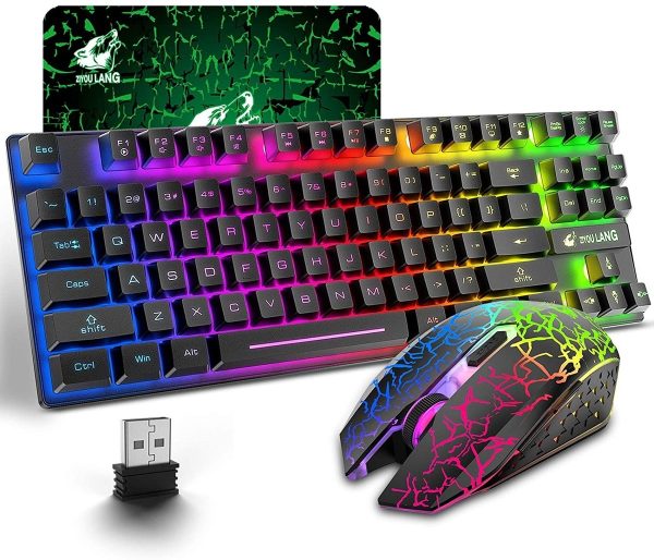 Set Tastierë + Mouse me Kabllo Gaming RGB Waterproof Ksentry KS-LMS04