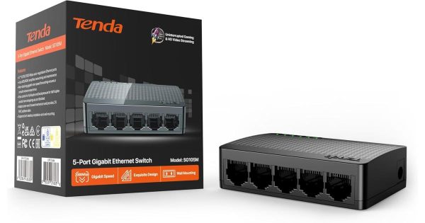 Switch Tenda SG105M 5 Porta Gigabit Desktop – foto 2