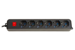 Zgjatues Rryme LINK LKMP06N, 6 Prizë Schuko me Çelës, 1.5m