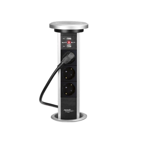 Zgjatues Tavoline me Prizë dhe USB Mach Power EB-PMPDU