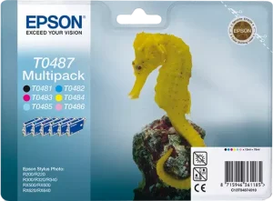 Bojë Epson T0487 Multipack (6 ngjyra)