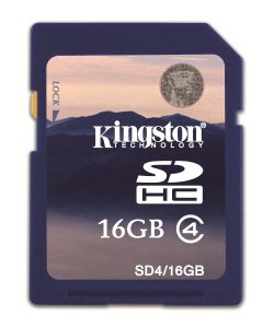 Kartë Memorie Kingston 16GB SDHC Class 4 SD4/16GB