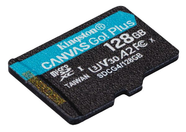 Kartë Memorie Kingston Canvas Go! Plus 128GB MicroSDXC + Adapter SD, 200 MB/s, 4K (SDCG4/128GB) – photo 4