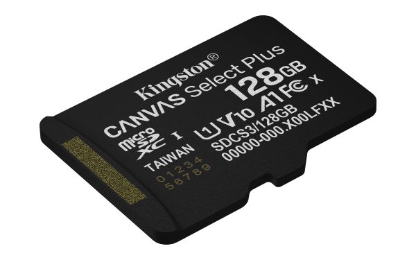 Kartë Memorie Kingston Canvas Select Plus 128GB MicroSDXC + Adapter SD (SDCS3/128GB) – foto 4