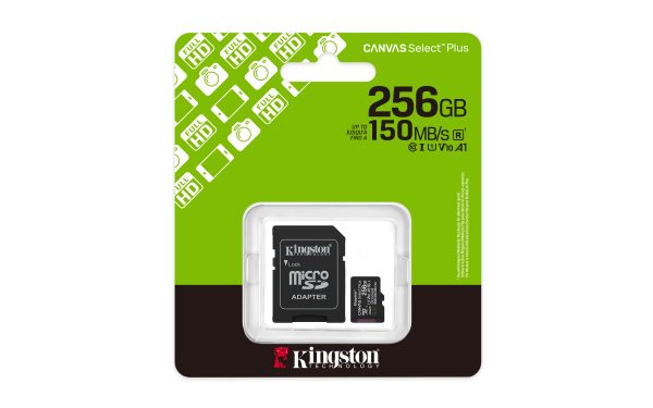 Kartë Memorie Kingston Canvas Select Plus 256GB MicroSDXC + Adapter SD, 150MB/s – photo 5