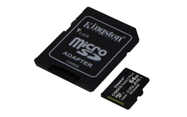Kartë Memorie Kingston Canvas Select Plus 64GB microSDXC (2 cope) me Adapter SDCS2/64GB-2P1A – photo 2